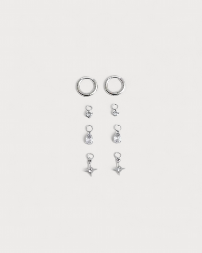Birthstonebox Ohrringe – Set – Edelstahl