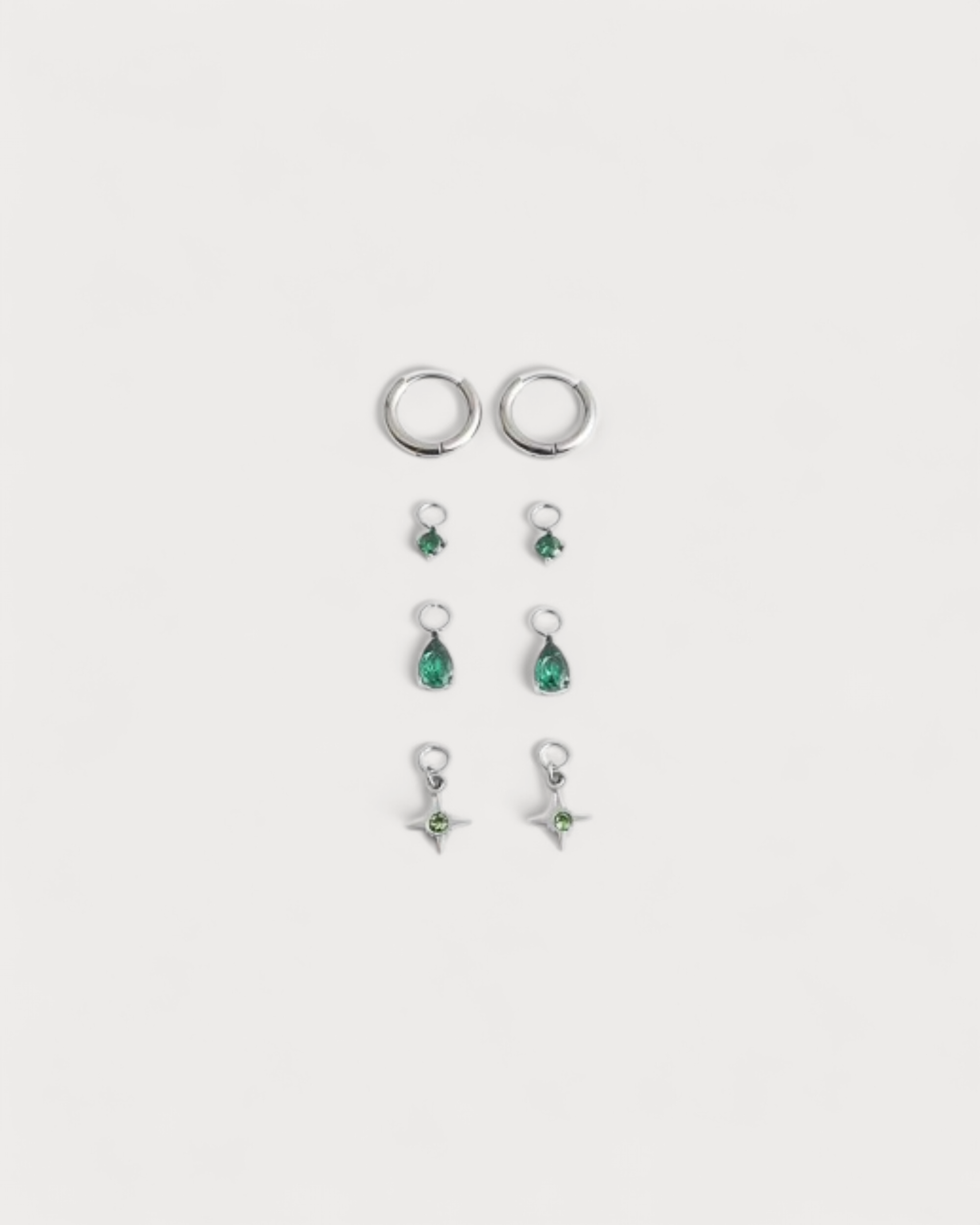 Birthstonebox Ohrringe – Set – Edelstahl