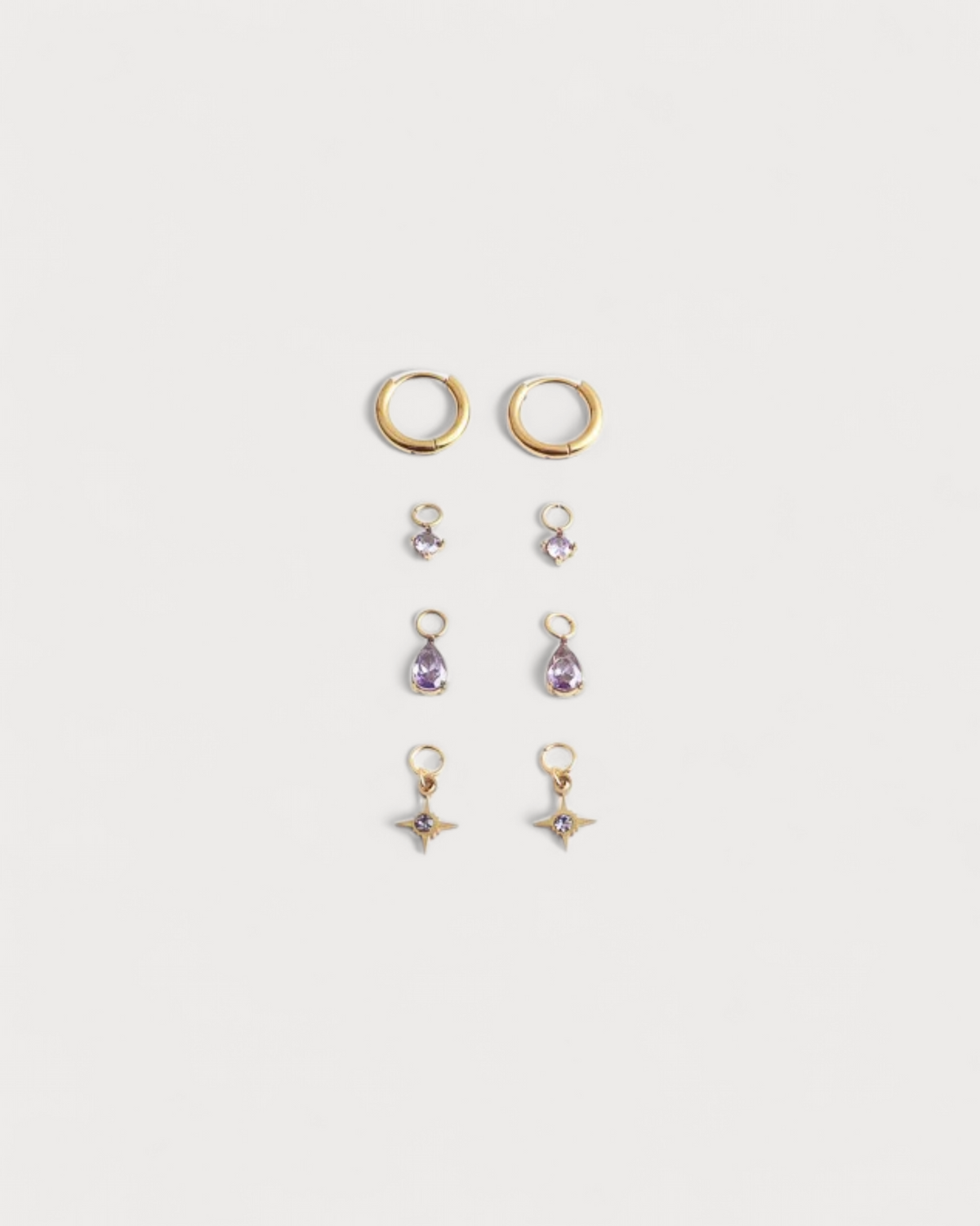 Birthstonebox Ohrringe – Set – Edelstahl