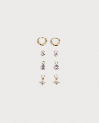 Birthstonebox Ohrringe – Set – Edelstahl