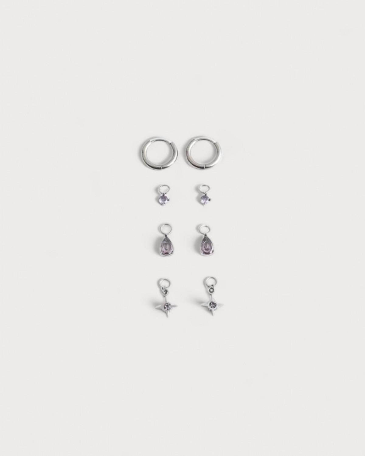 Birthstonebox Ohrringe – Set – Edelstahl