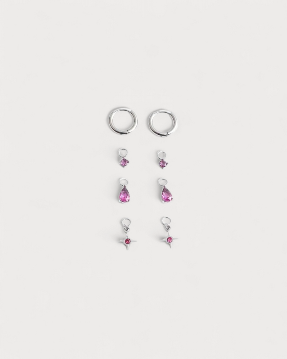 Birthstonebox Ohrringe – Set – Edelstahl