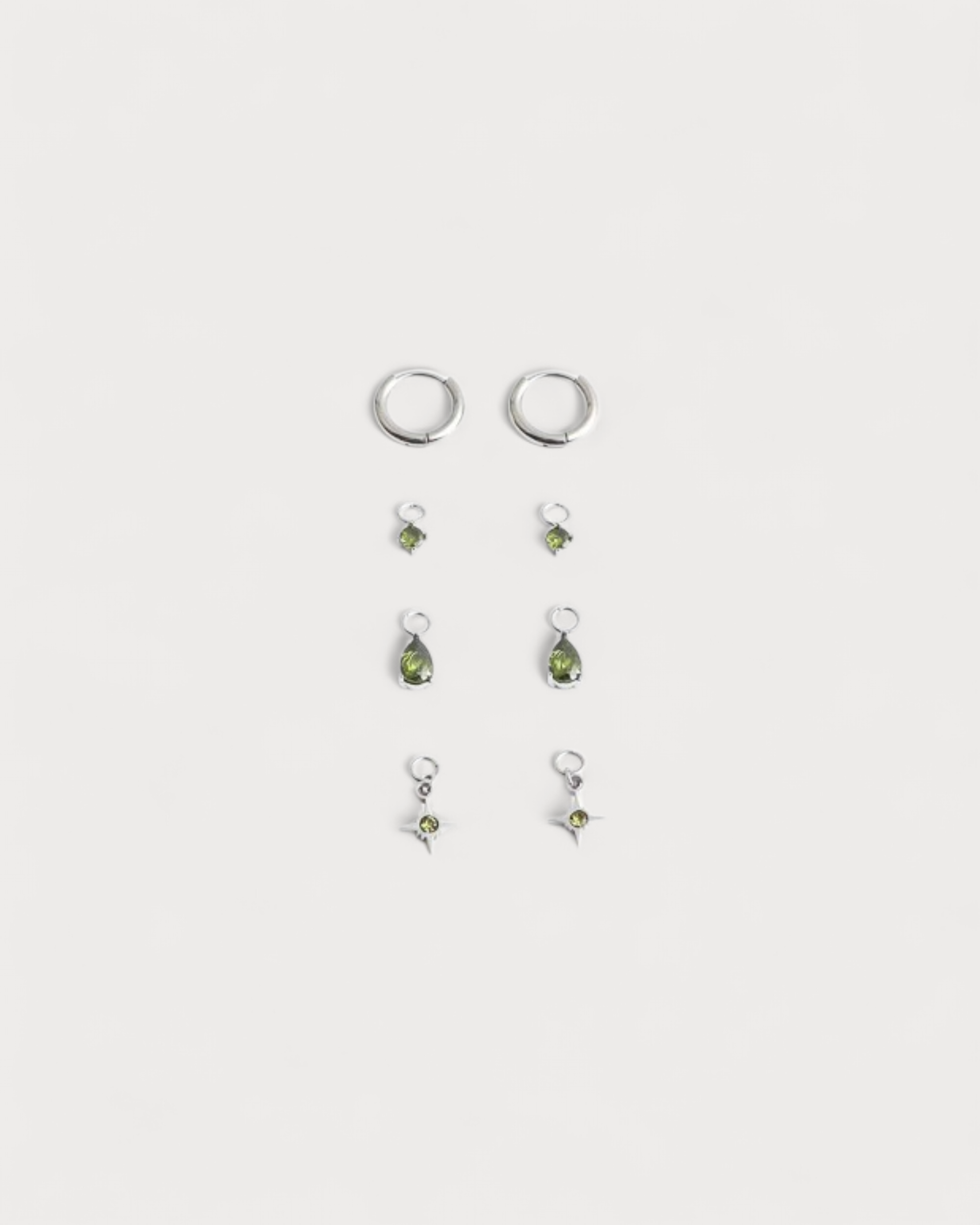 Birthstonebox Ohrringe – Set – Edelstahl