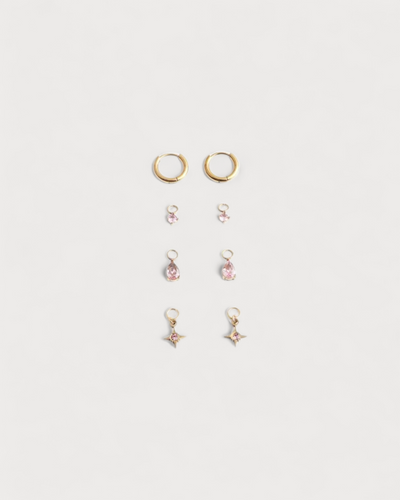 Birthstonebox Ohrringe – Set – Edelstahl