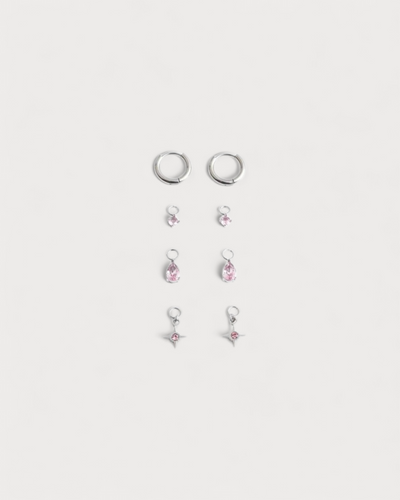 Birthstonebox Ohrringe – Set – Edelstahl