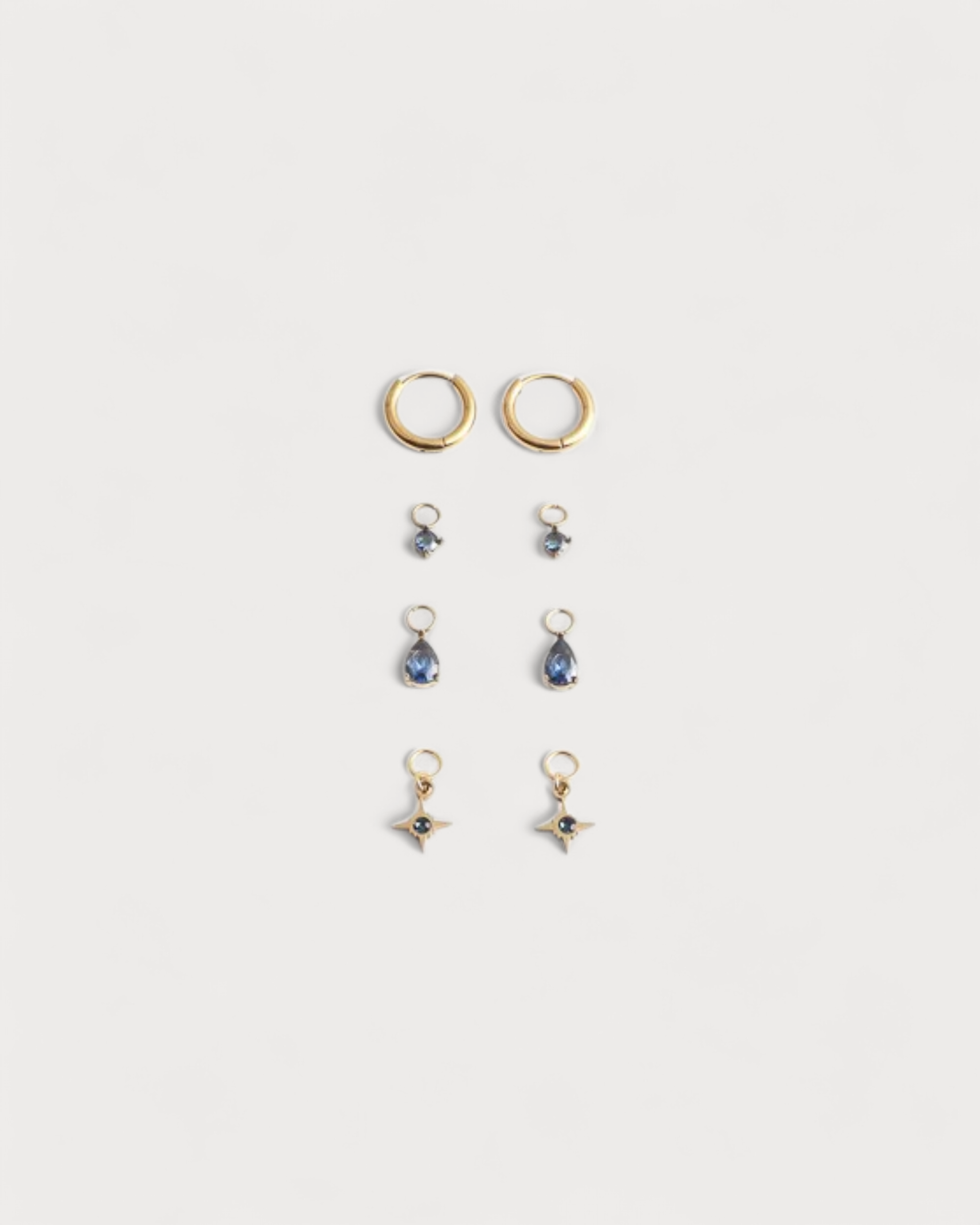 Birthstonebox Ohrringe – Set – Edelstahl
