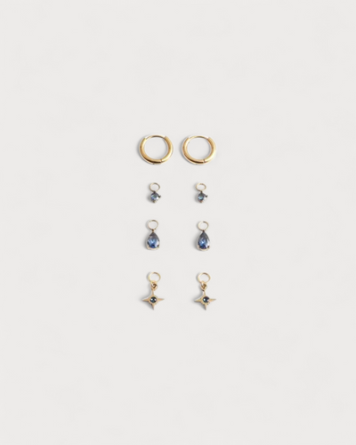 Birthstonebox Ohrringe – Set – Edelstahl