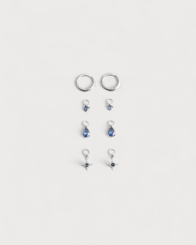 Birthstonebox Ohrringe – Set – Edelstahl