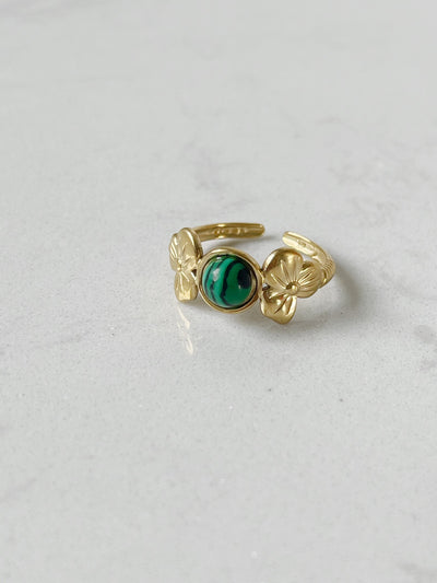 Flower Petal - Ring - Edelstahl - verstellbar