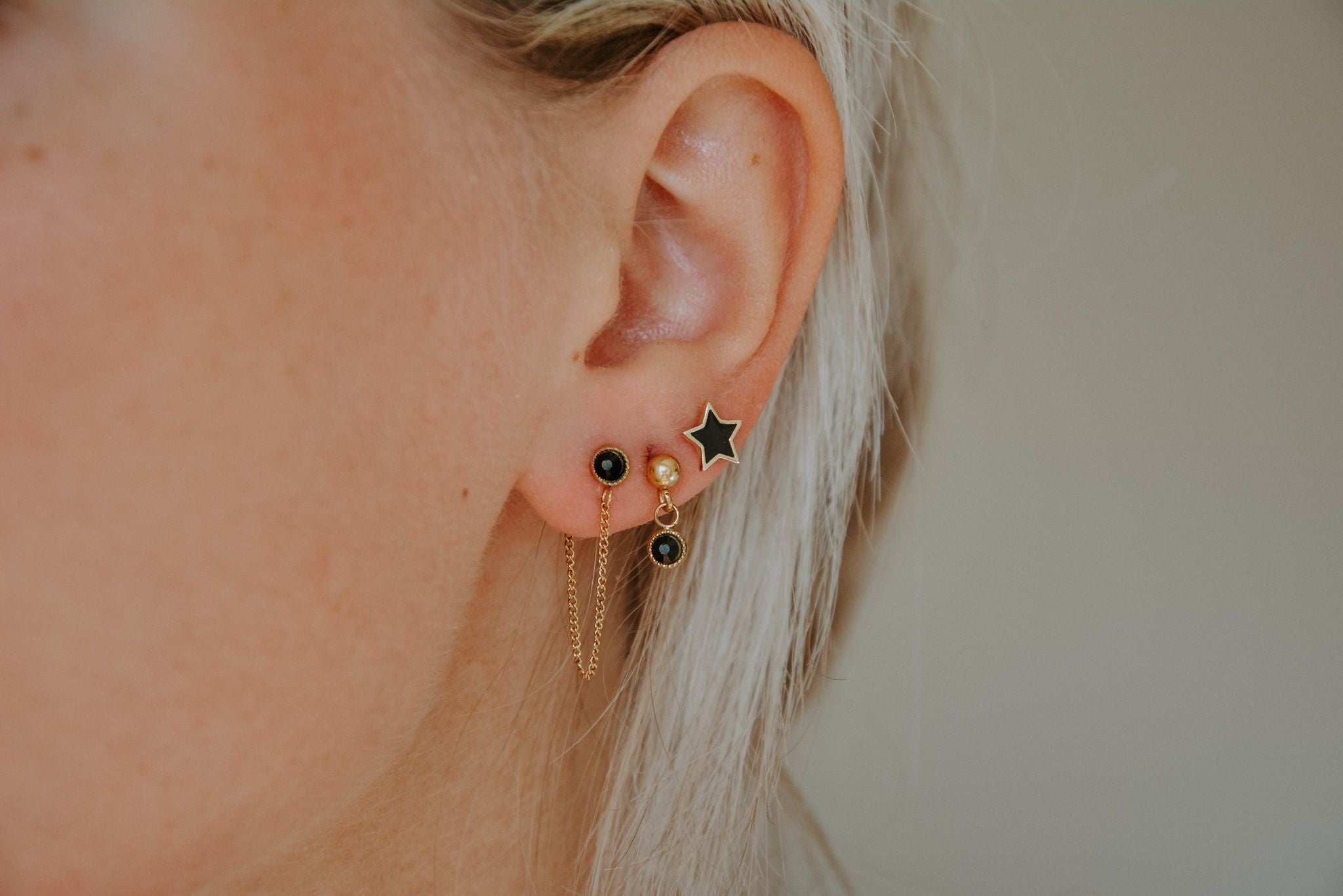 Berber Chain - Stud - Earrings - Stainlesss Steel