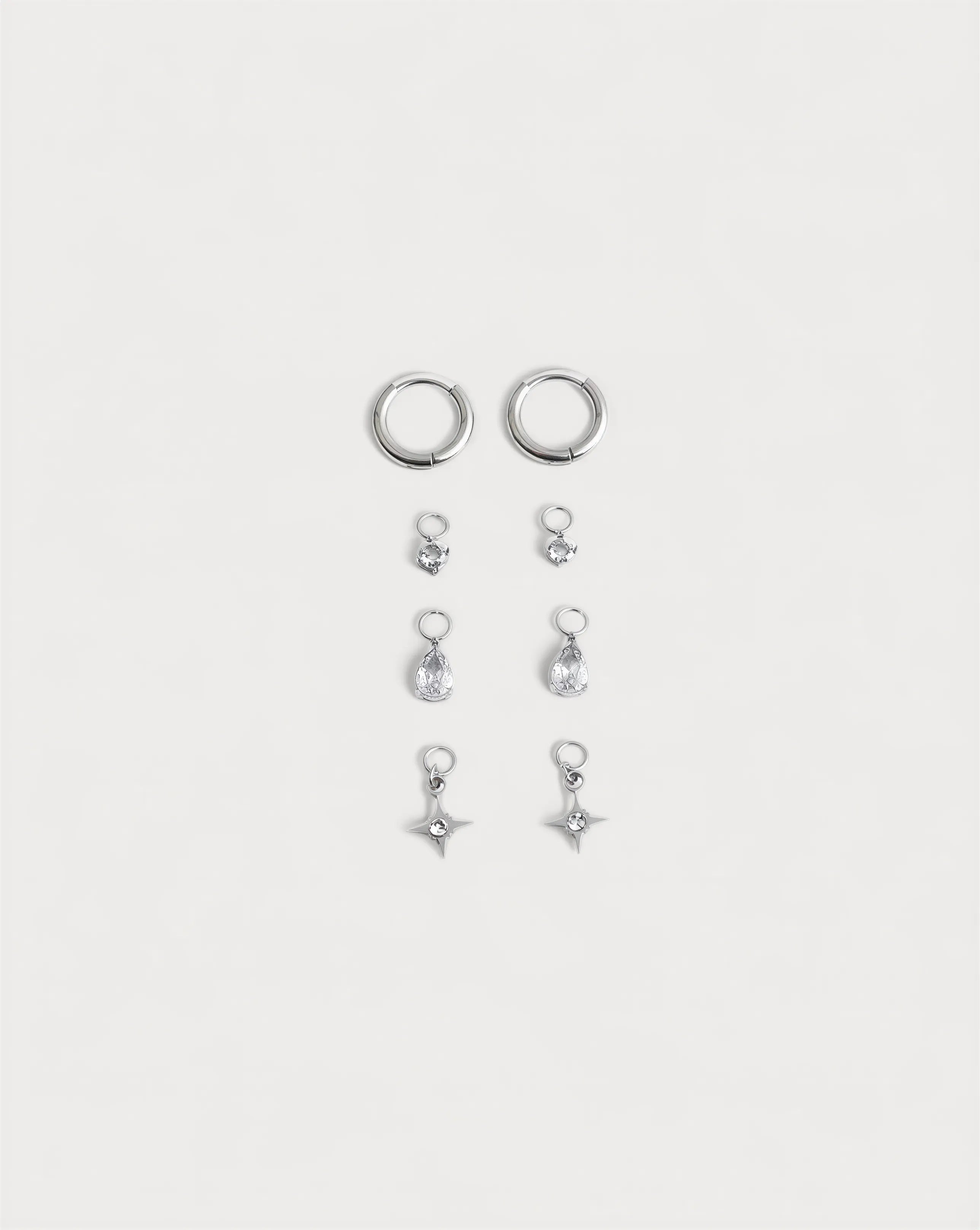 Birthstonebox Ohrringe – Set – Edelstahl