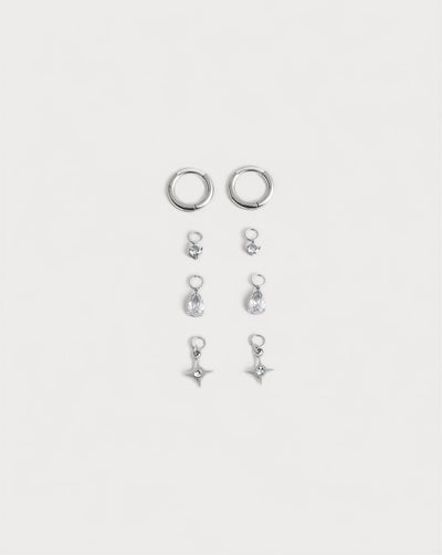 Birthstonebox Ohrringe – Set – Edelstahl