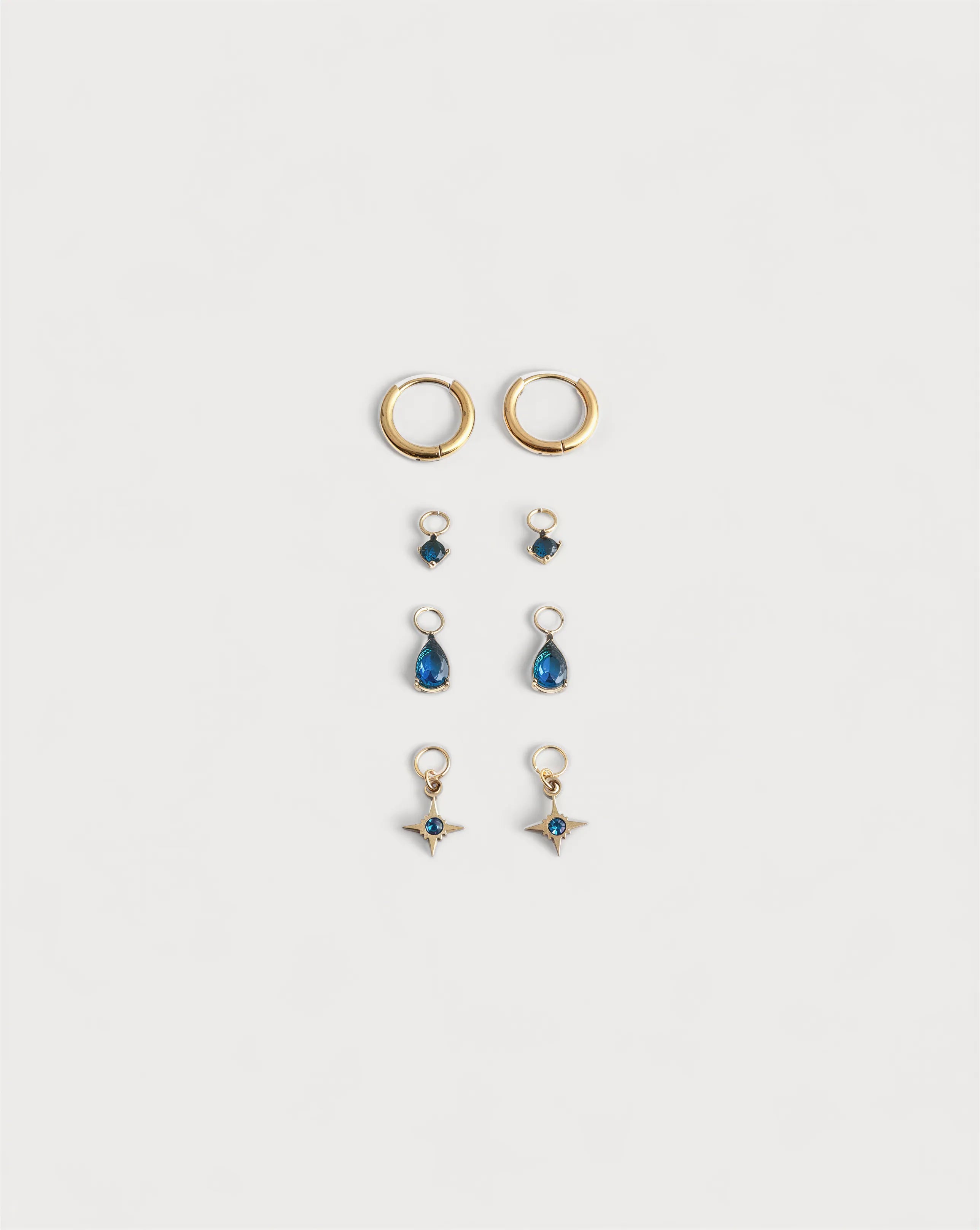 Birthstonebox Ohrringe – Set – Edelstahl