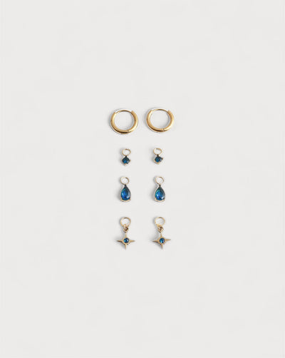 Birthstonebox Ohrringe – Set – Edelstahl