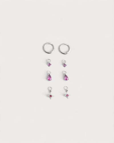 Birthstonebox Ohrringe – Set – Edelstahl