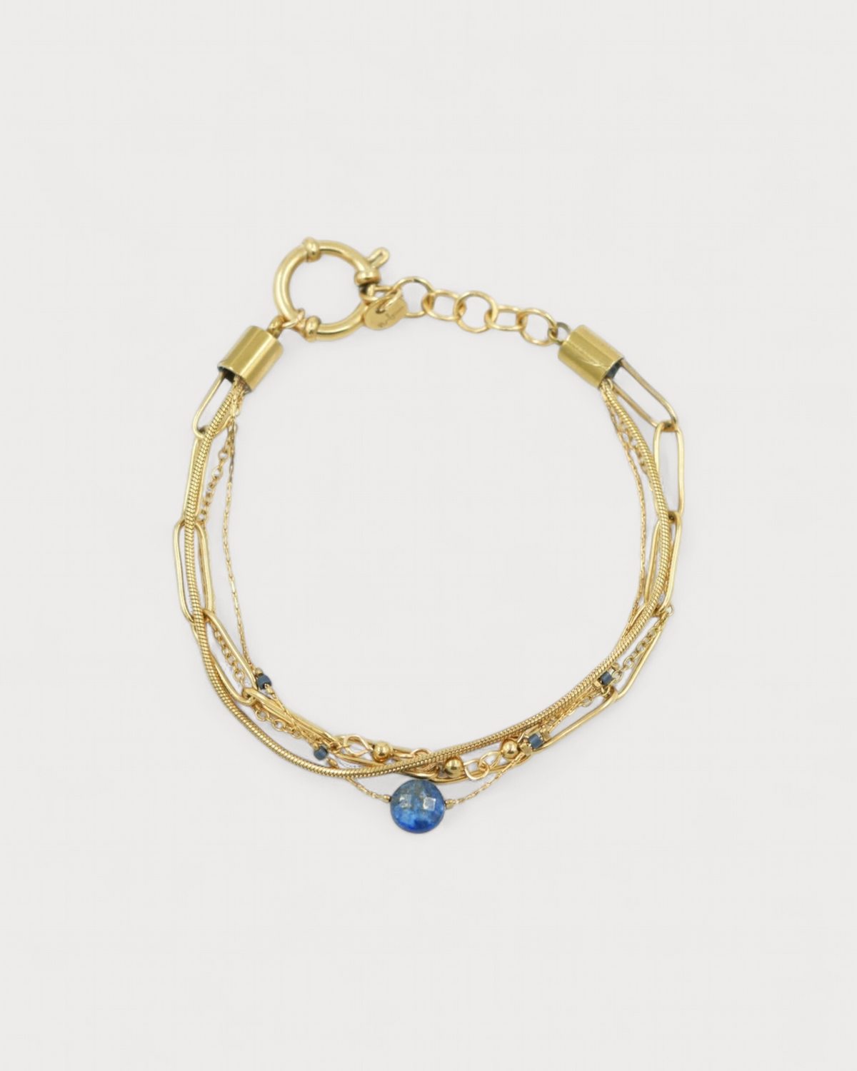 Eloise - Armband - Naturstein - 4 Schichten - Edelstahl