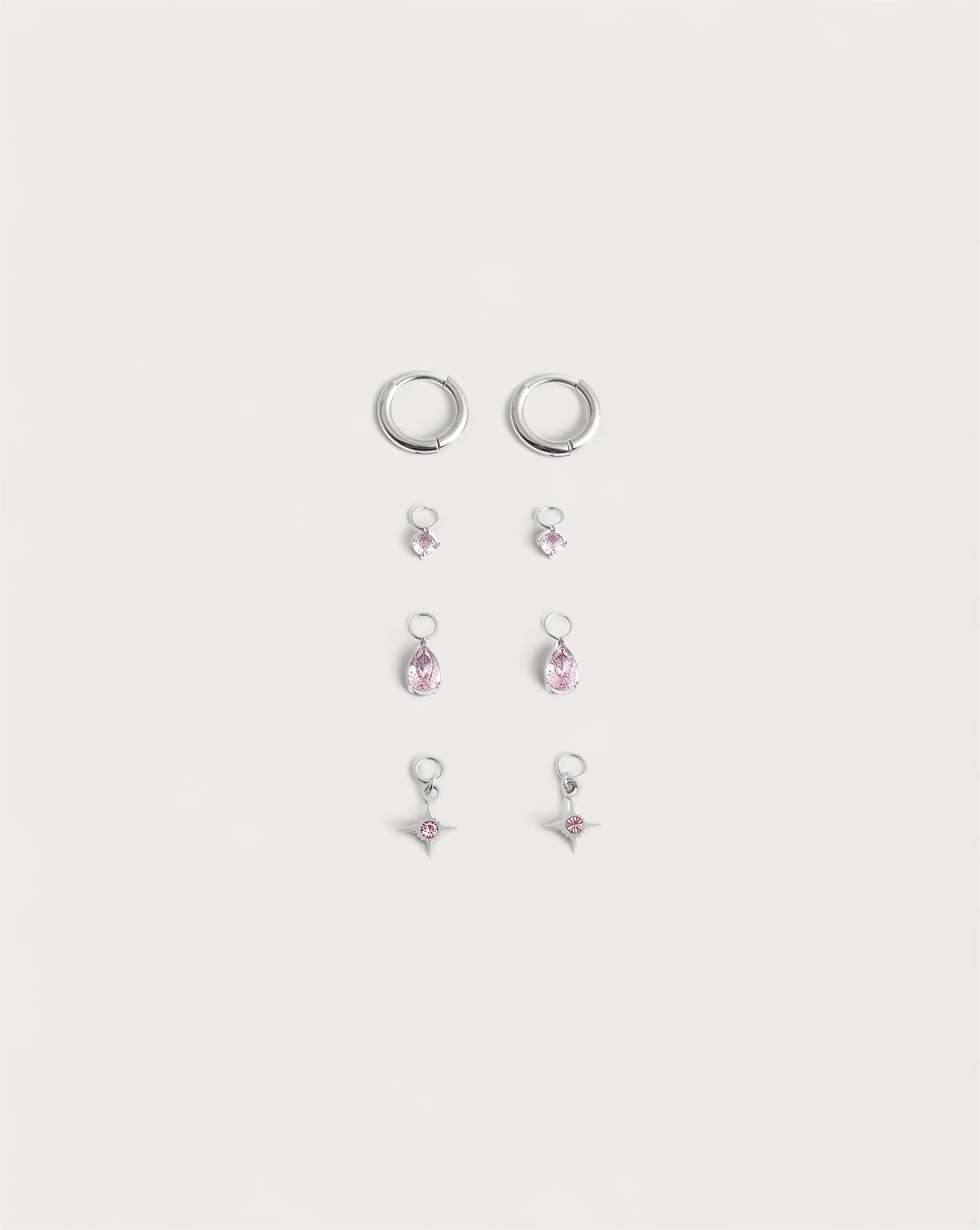 Birthstonebox Ohrringe – Set – Edelstahl