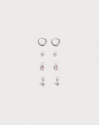 Birthstonebox Ohrringe – Set – Edelstahl