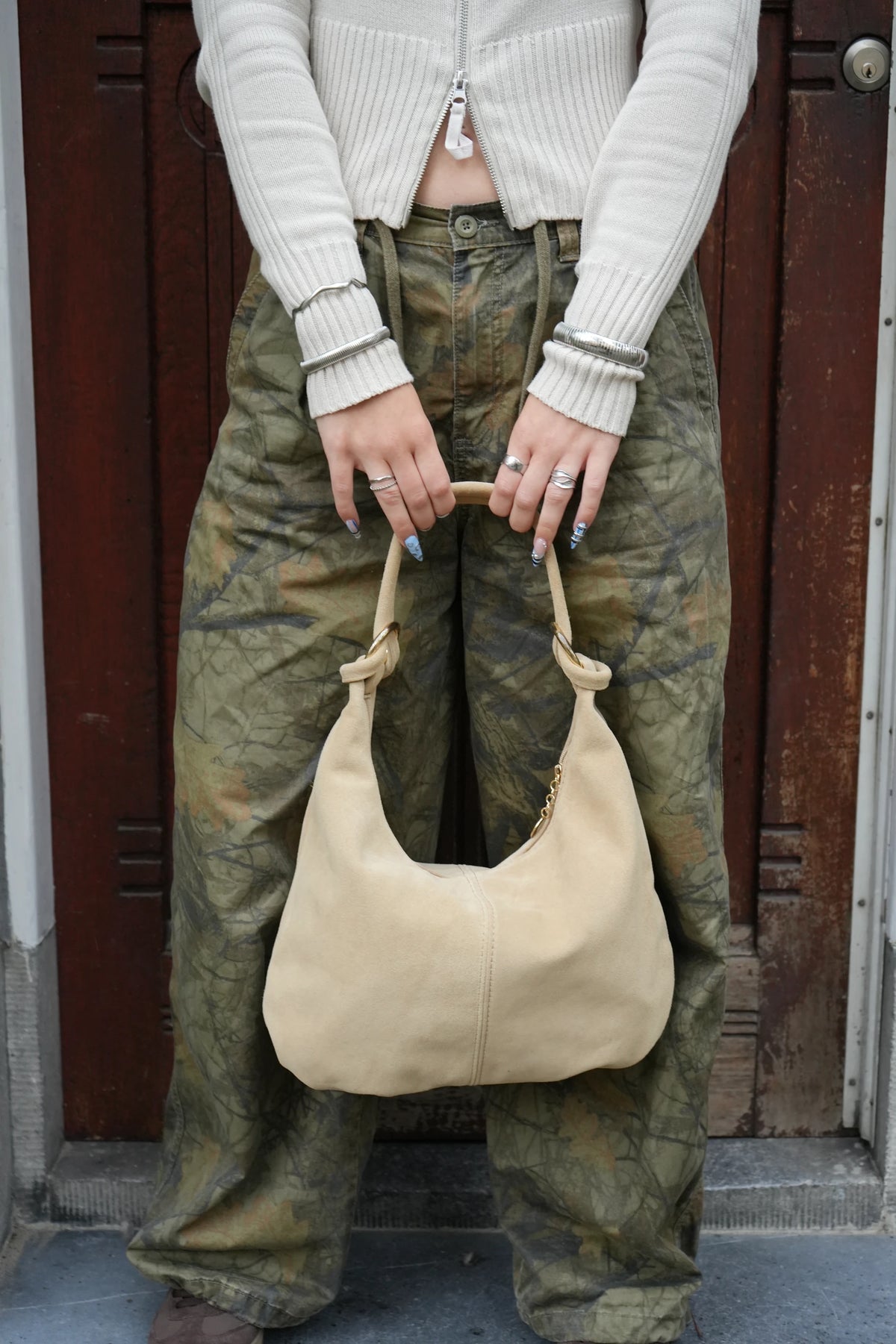 Cairo - Schultertasche - Wildleder