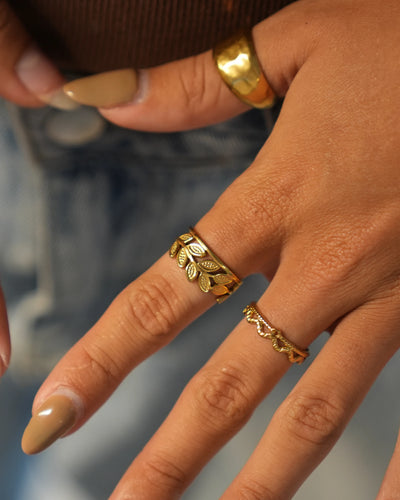 Noor - Ring - Edelstahl - Verstellbar