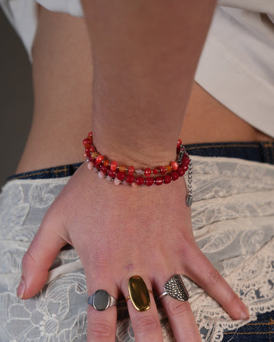 Celia - Armband - Naturstein - Edelstahl