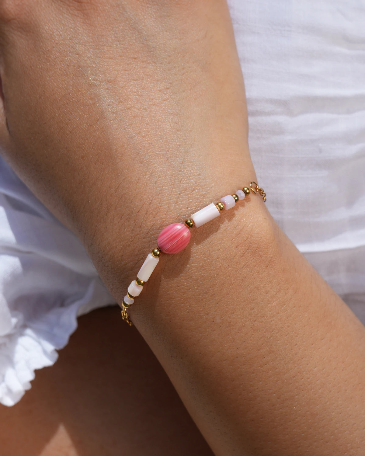 Lemoni - Armband - Naturstein - Edelstahl