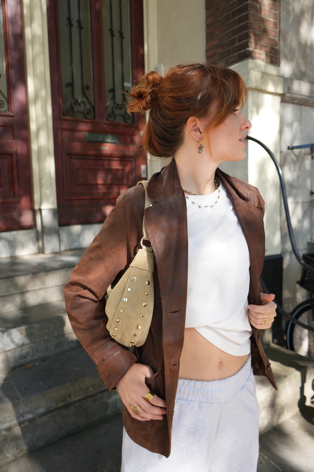 Brooklyn | Schultertasche | Wildleder | Notbranded