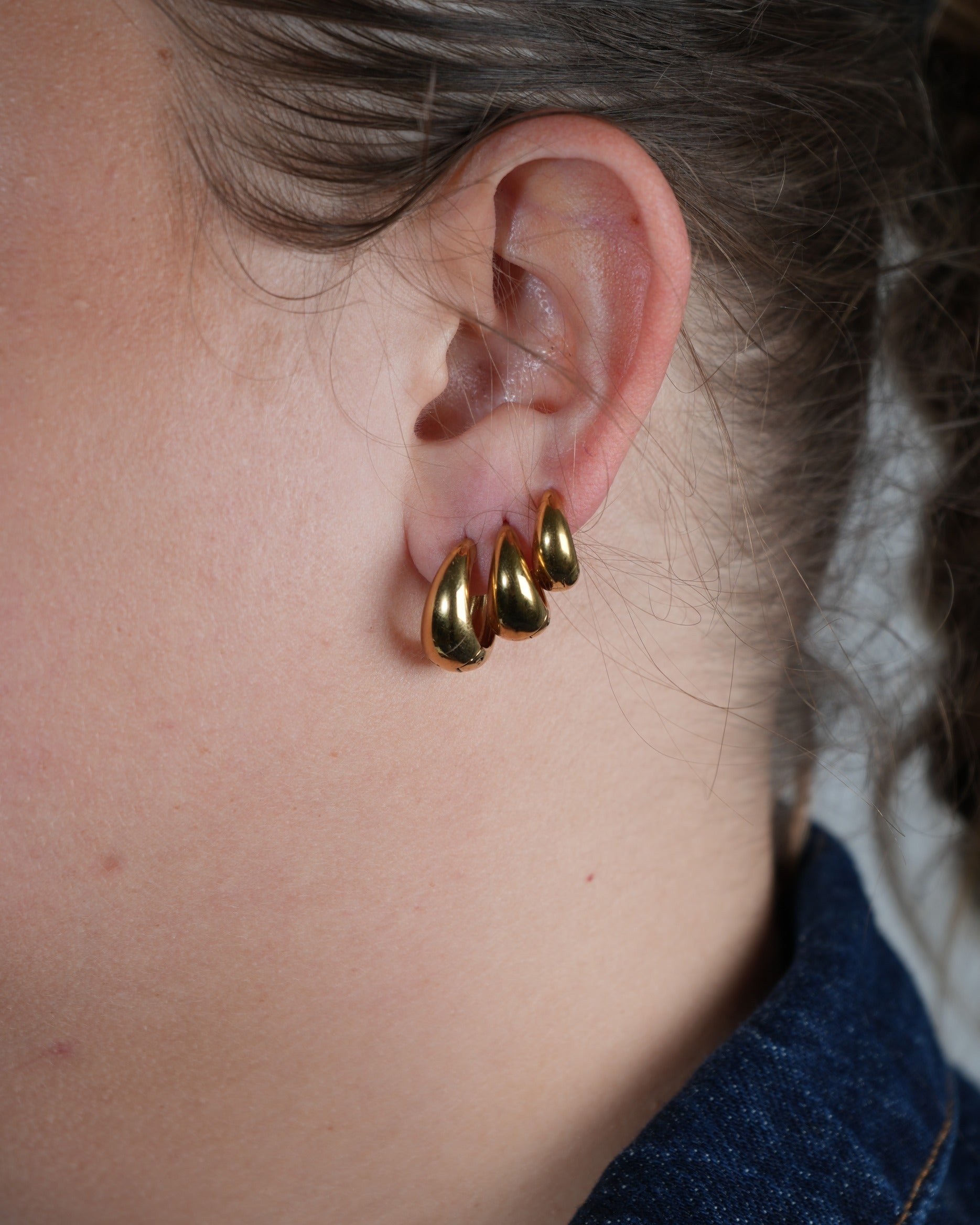 Crush Hoops - Ohrringe - Edelstahl