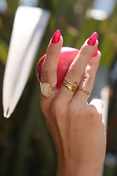 Montaigne - Ring - Edelstahl - Verstellbar