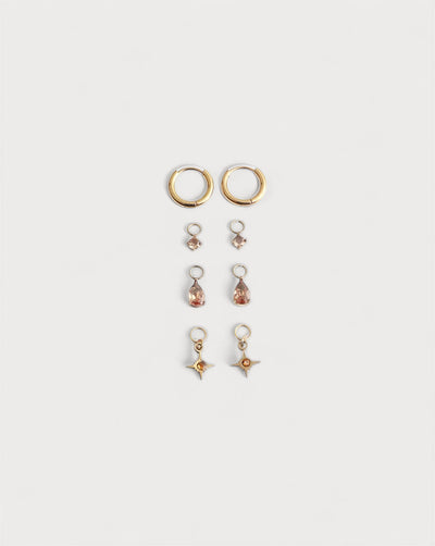 Birthstonebox Ohrringe – Set – Edelstahl