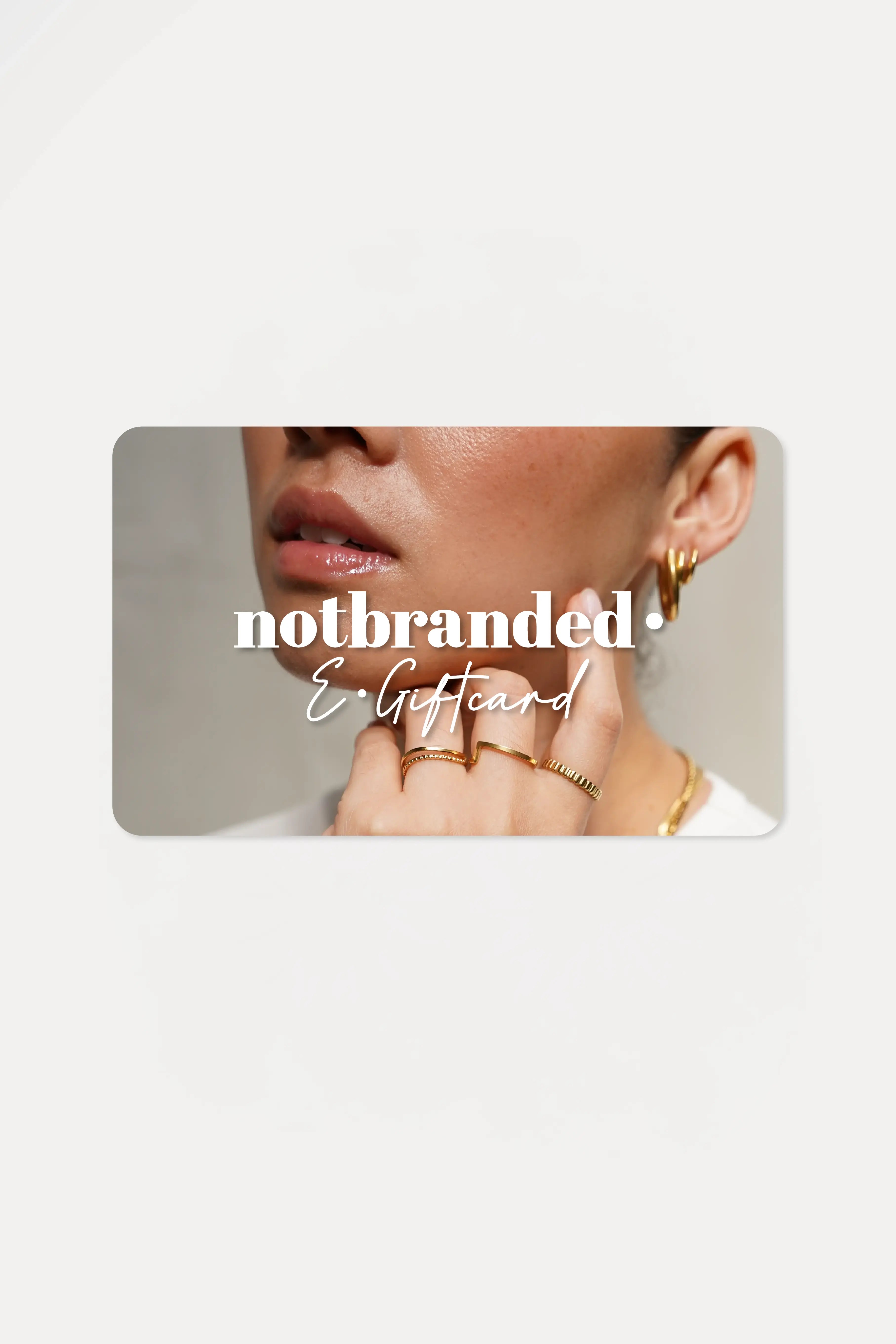 Notbranded digitale Geschenkkarte