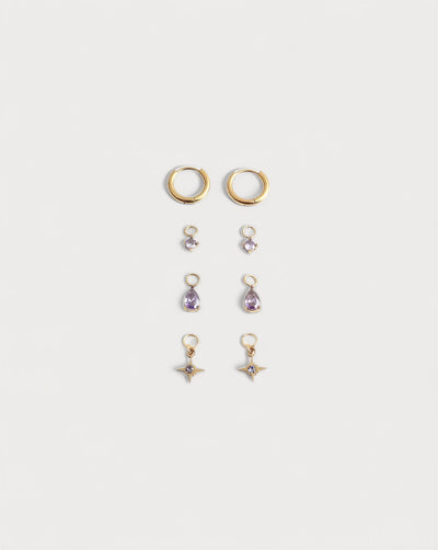 Birthstonebox Ohrringe – Set – Edelstahl