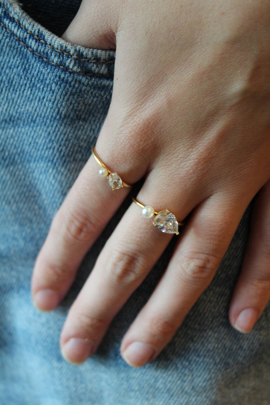 Leonie - Ring - Edelstahl - Verstellbar