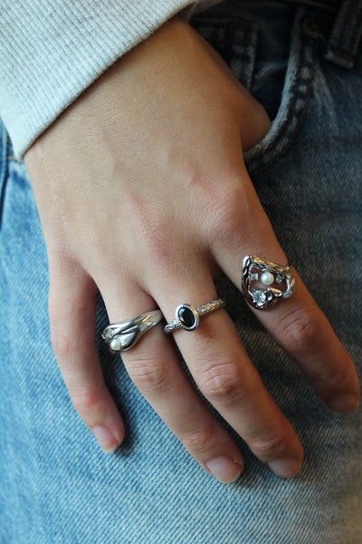 Theodora - Ring - Edelstahl - Verstellbar
