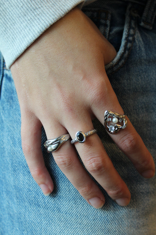 Angelique - Ring - Edelstahl - Verstellbar