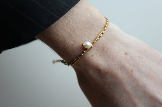 Minimalistic Pearl - Armband - Edelstahl