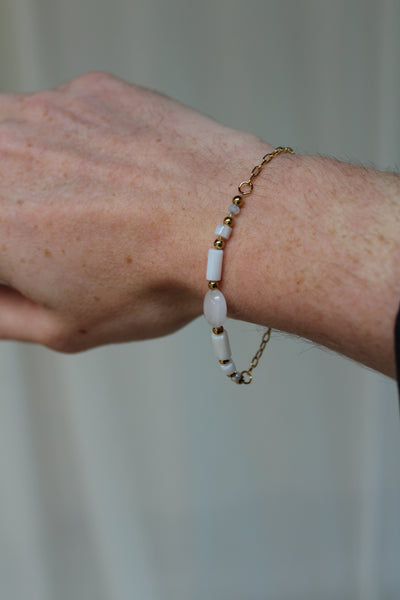 Lemoni - Armband - Naturstein - Edelstahl