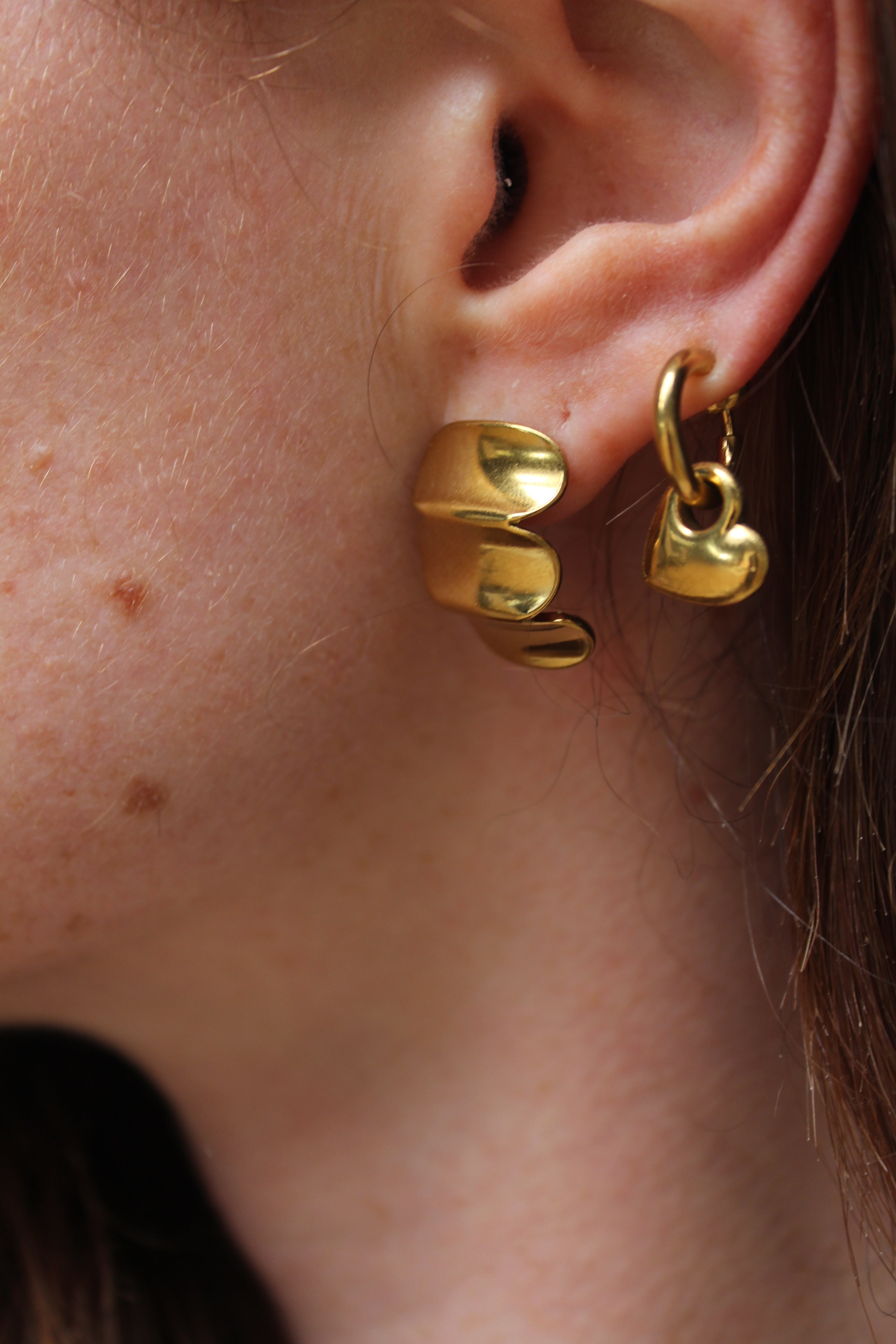 Carly - Earrings - Clip On - Stainless Steel