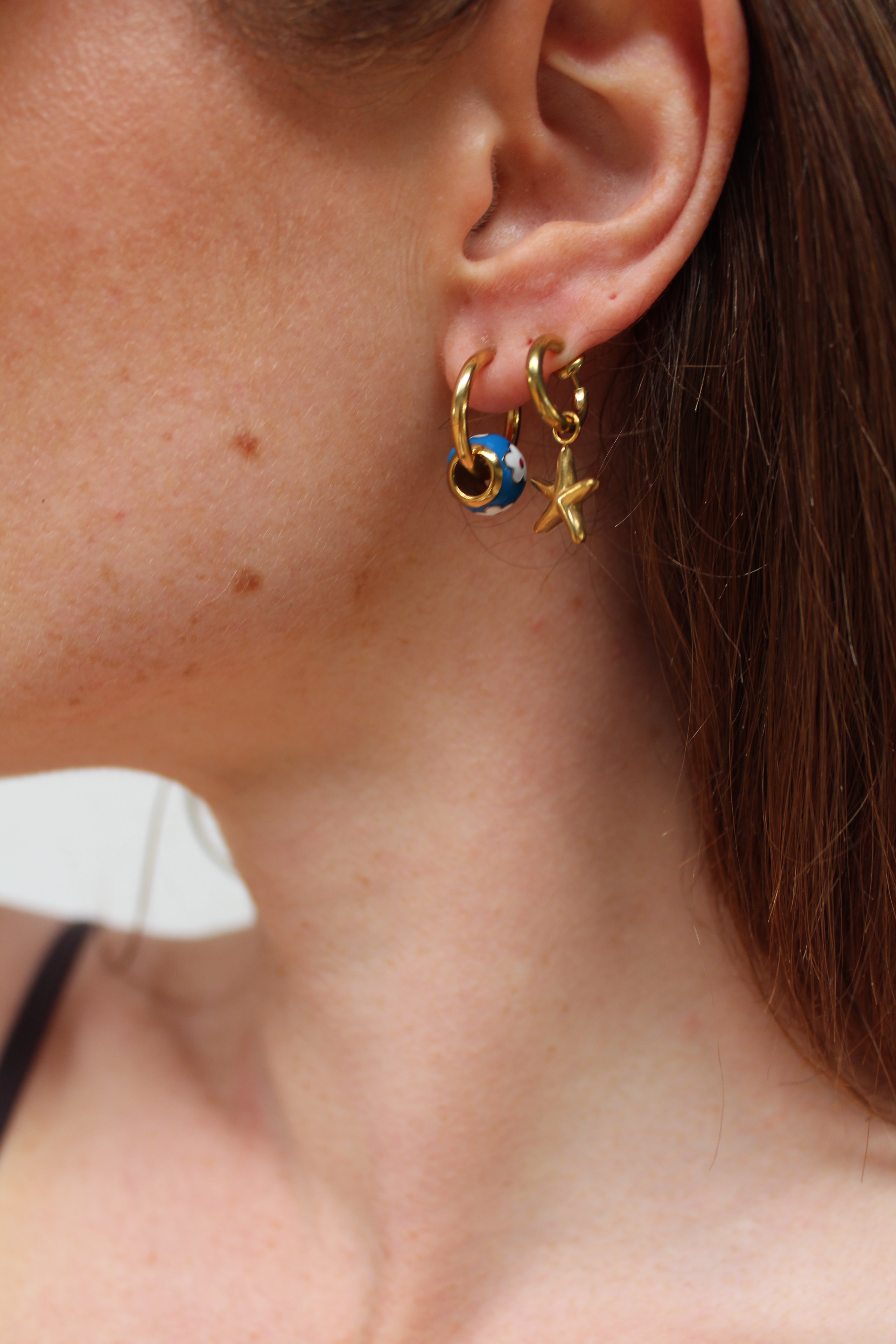 Ocean Star - Earrings - Clip On - Stainless Steel