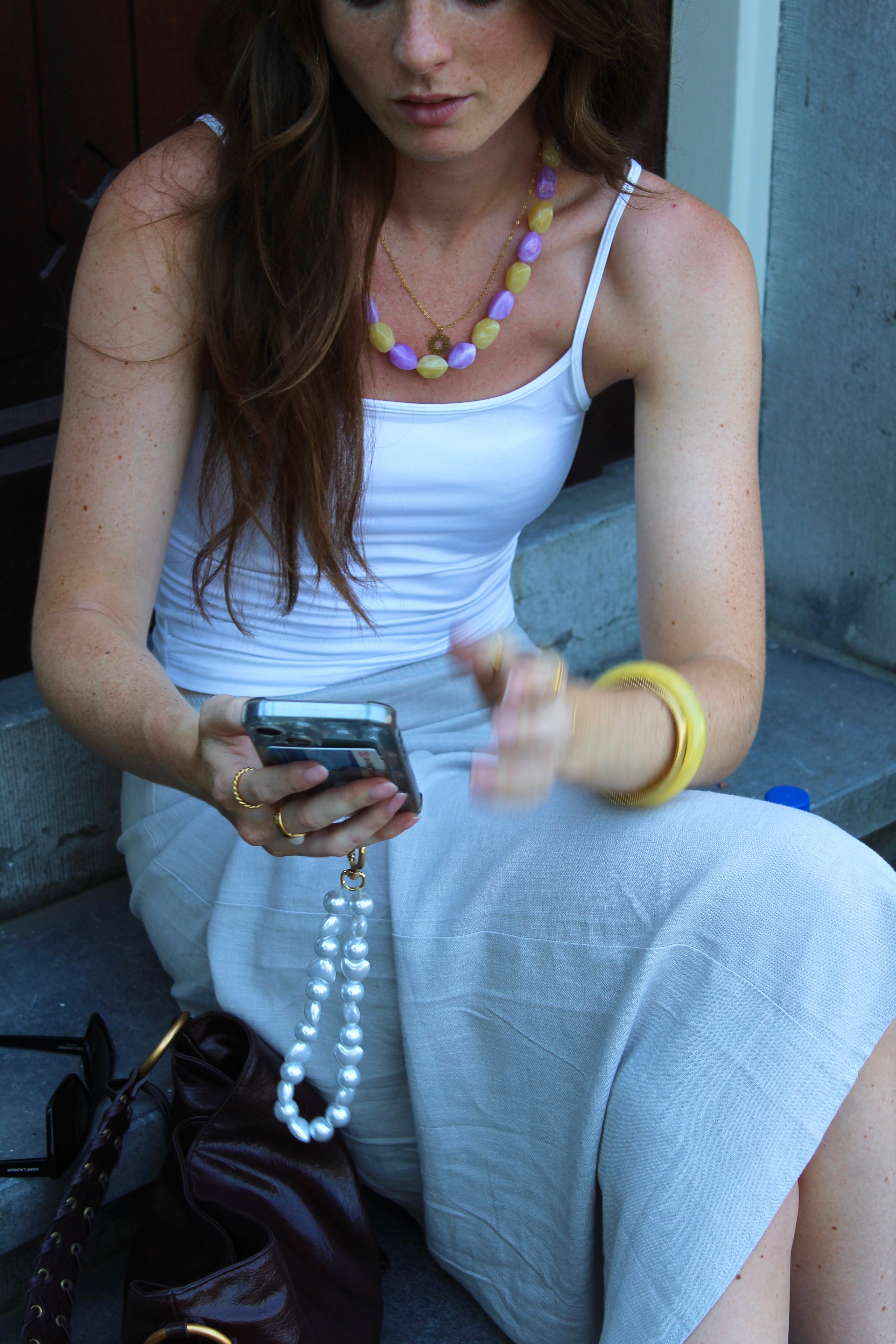 Miley - Phone Cord - Stainless Steel