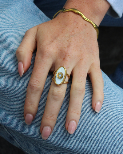 Eterna - Ring - Edelstahl - Verstellbar