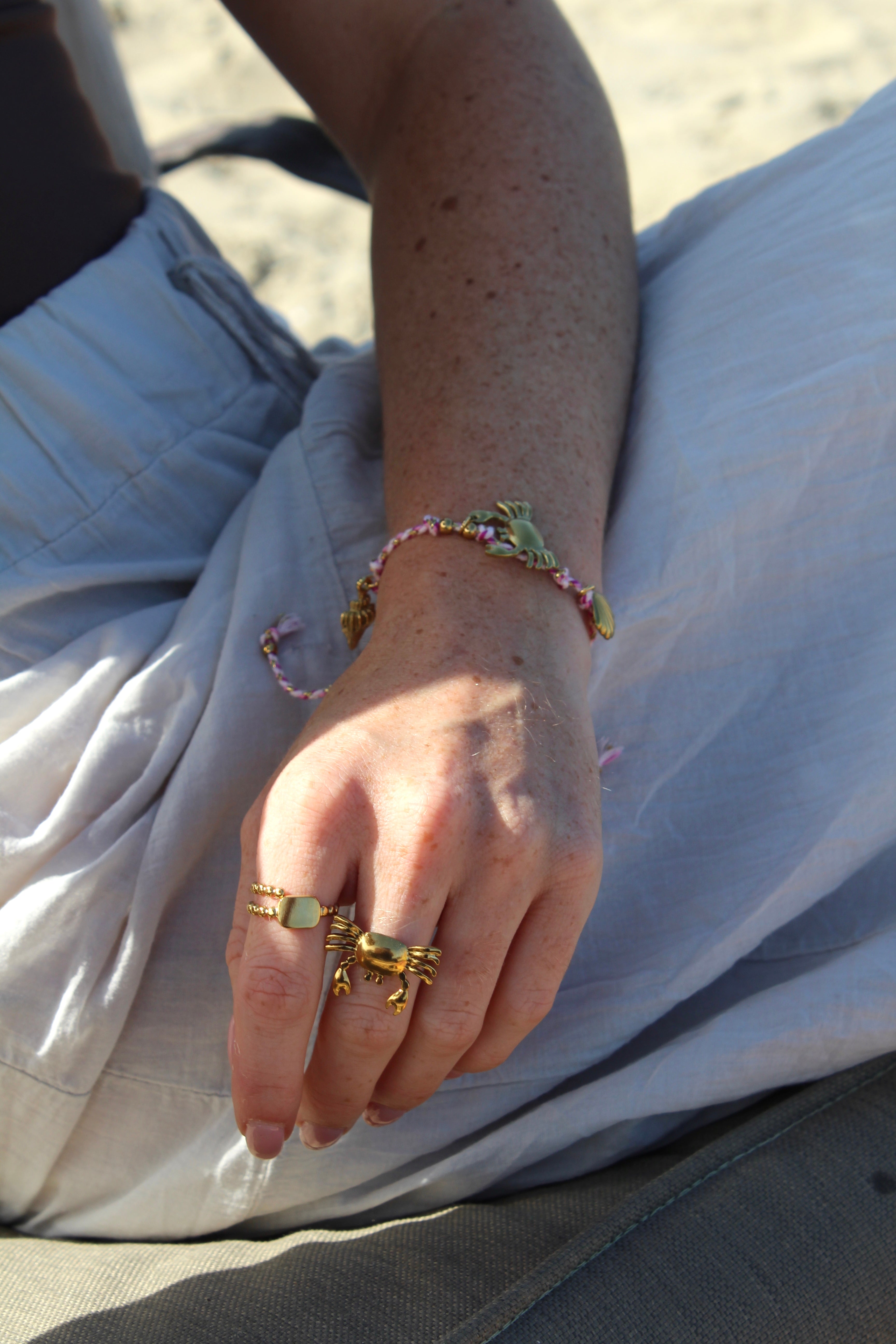 Crabby - Ring - Edelstahl - Verstellbar