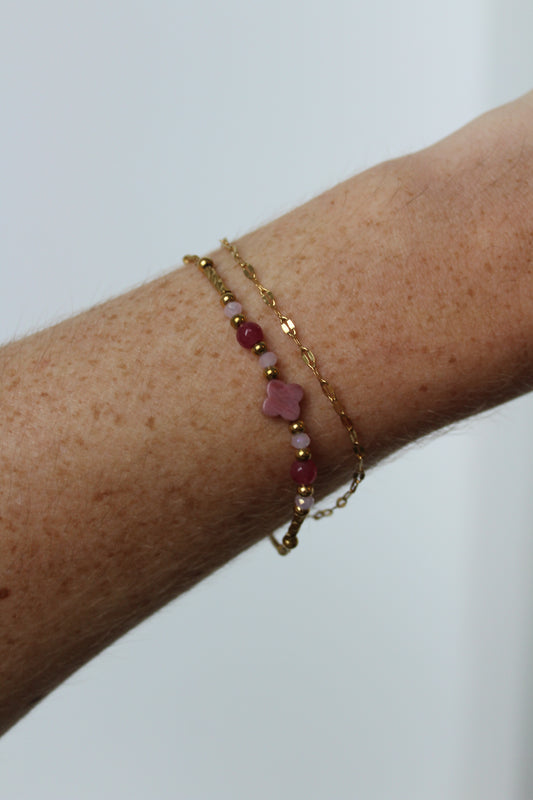 Madeleine - Armband - Naturstein - Edelstahl