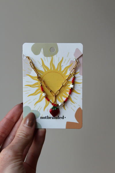 Fruity Strawberry - Armband - Edelstahl