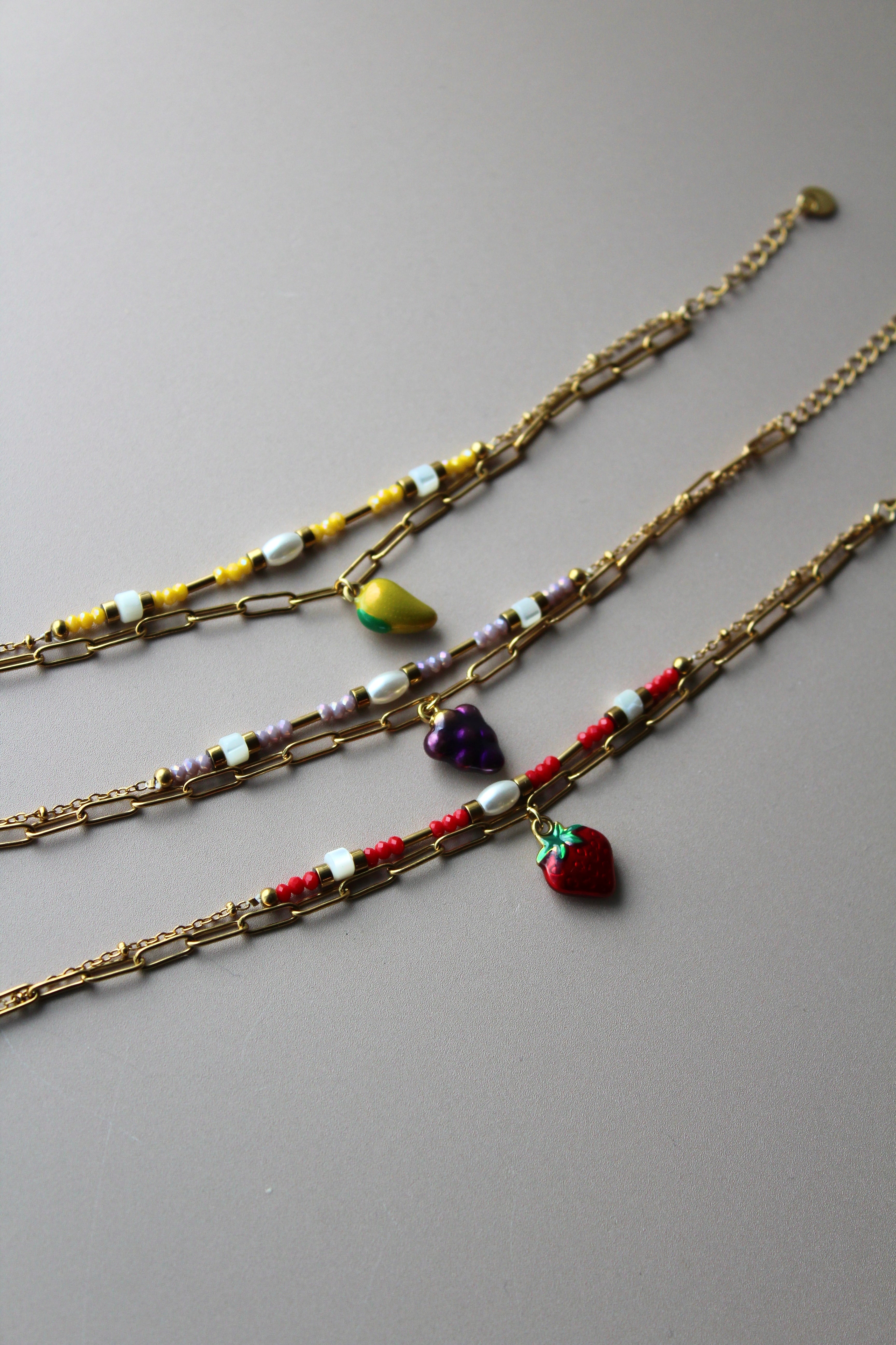 Fruity Strawberry - Bracelet - Stainless Steel
