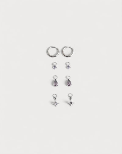 Birthstonebox Ohrringe – Set – Edelstahl