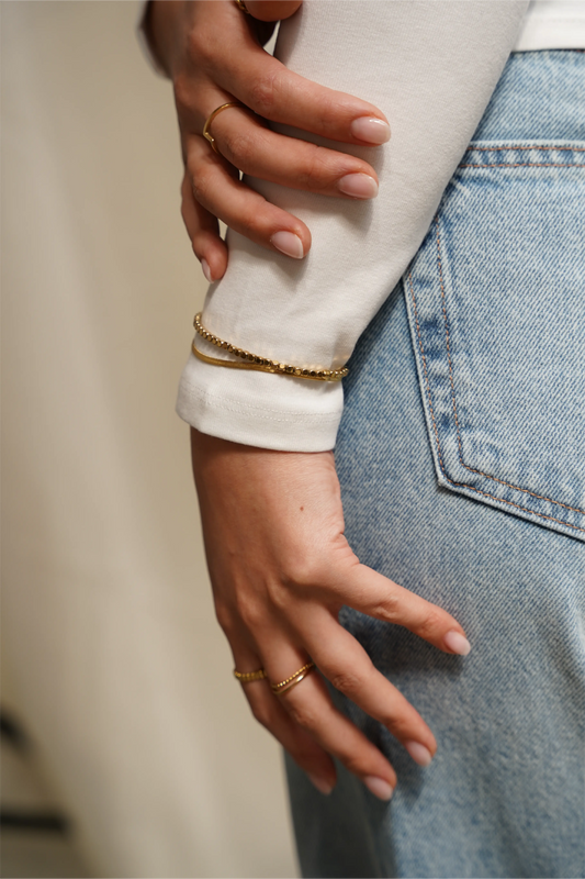 Round Circle - Armband - Edelstahl