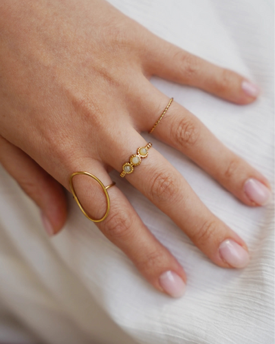 Basic Twist - Ring - Edelstahl - verstellbar