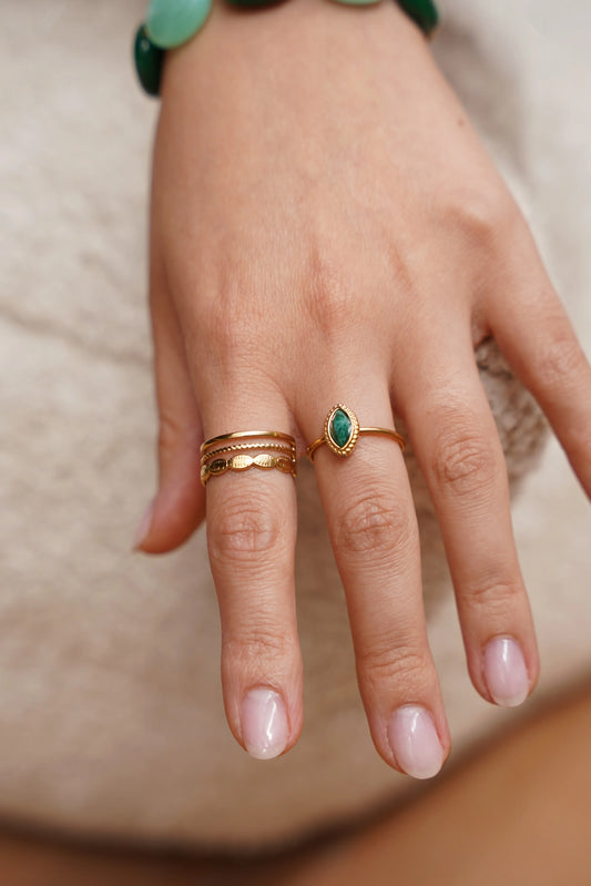 Avelie - Ring - Stainless Steel - Adjustable