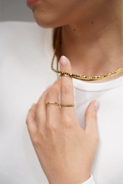 Mika - Ring - Edelstahl - Verstellbar